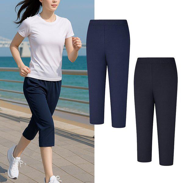 2302PK884W ハイクール バンディング 吸湿速乾 女性 夏 登山 7分丈 ハーフパンツ