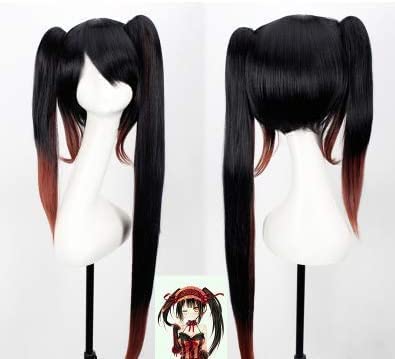 デートアライブ DATE A LIVE 時崎狂三 コスプレウィッグ ネット付き 可愛い ACG