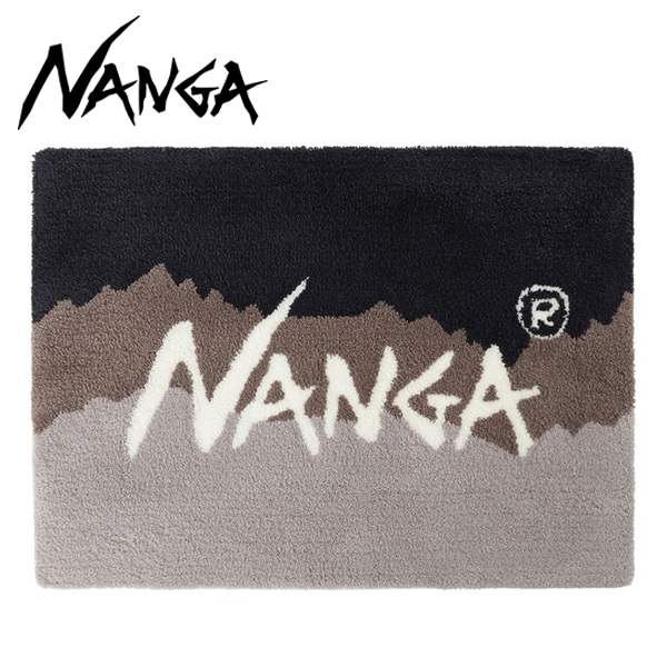 ナンガ RIDGELINE GRADATION RUG BLACK FREE NZ2454-4F405-B N0000828 リッジライングラデーションラグ
