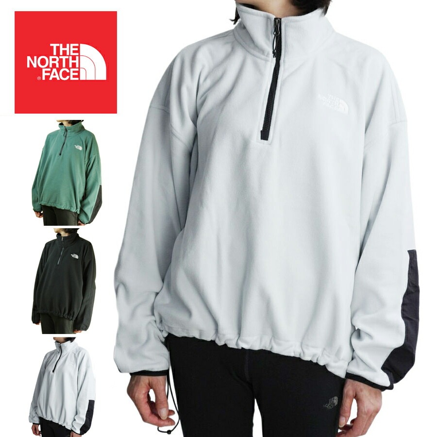 ノースフェイスTHE NORTH FACEレディース フリースW TKA KATAKA QTR ZIPウィメンズ カタカ クオータージップTIN GRE