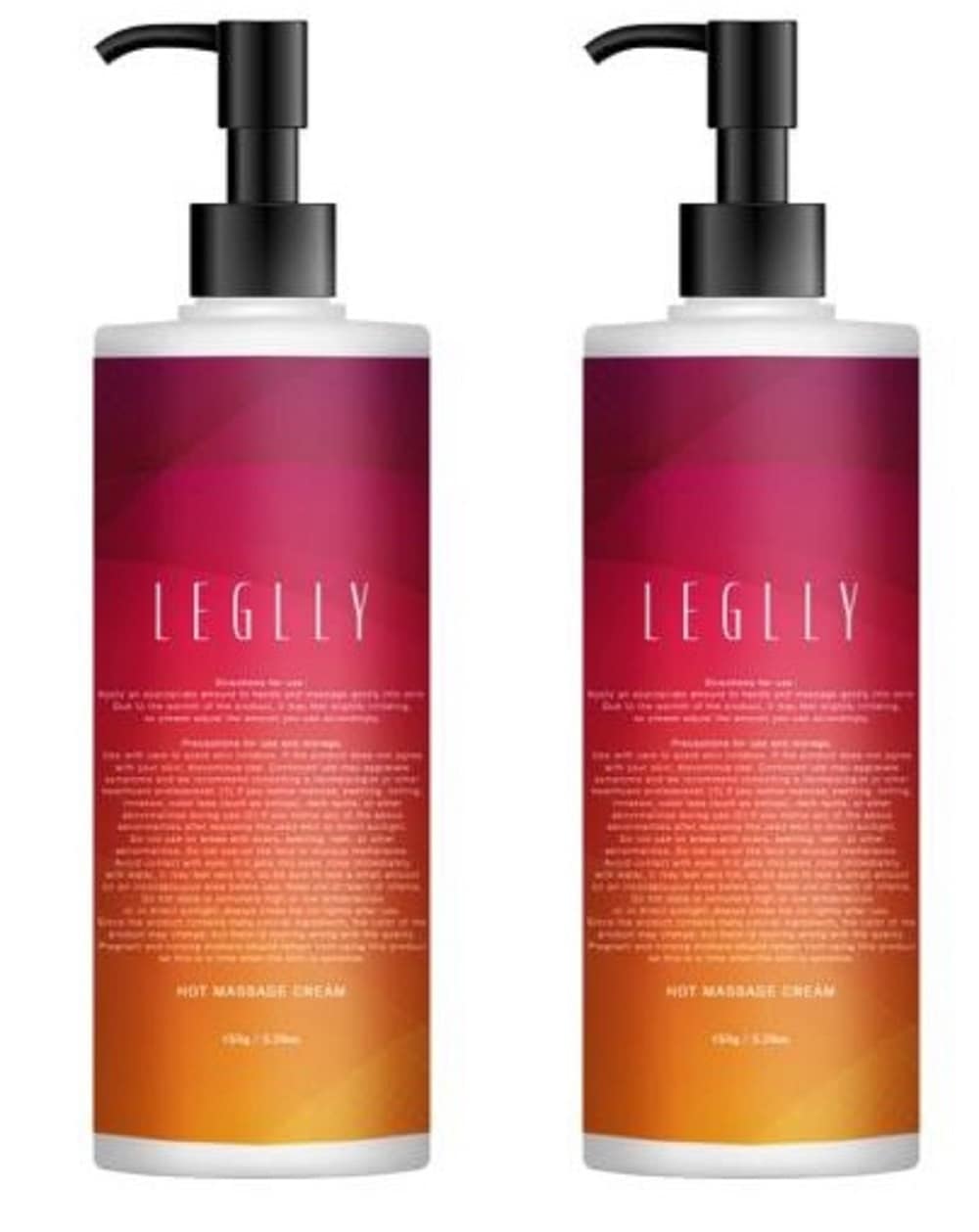 2個 ホットマッサージクリーム レグリー LEGLLY 温感 引き締め 美脚 ふくらはぎ 太もも お尻 150g スリミングジェル スリミングクリーム ダイエット ダイエットジェル 日本製 脂肪