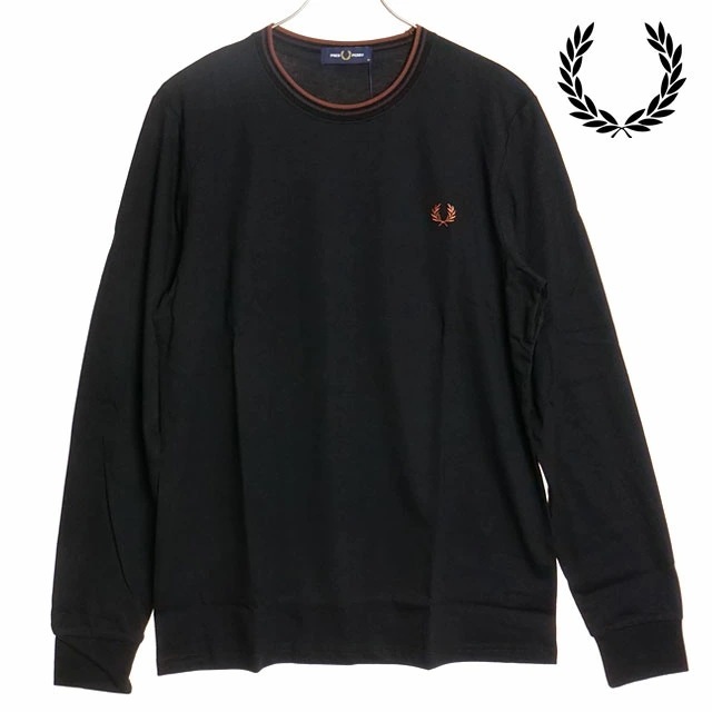 ツインティップドTシャツ [M9602-W68] TWIN TIPPED T-SHIRT メンズ トップス カットソー 長袖 BLACK/CARRINGTON-ROAD-BRICK