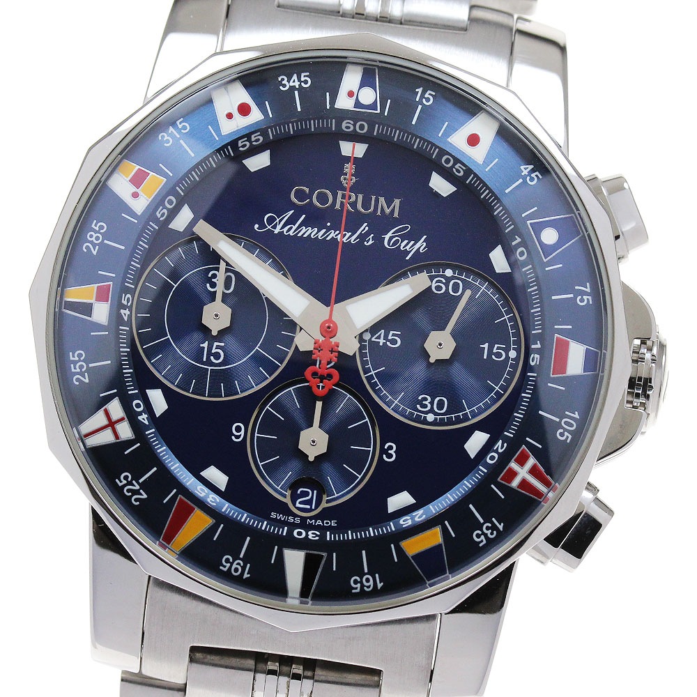 コルム CORUM 985.643.20 アドミラルズカップ クロノグラフ44 自動巻き メンズ 良品 _837818【中古】