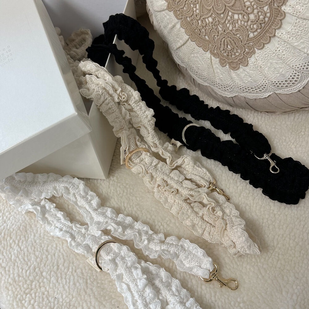 [OMGM] frill leash ドッグリード(150cm) 韓国ブランド/ドッグウェア/お散歩/ハーネス/犬服/韓国デザイン