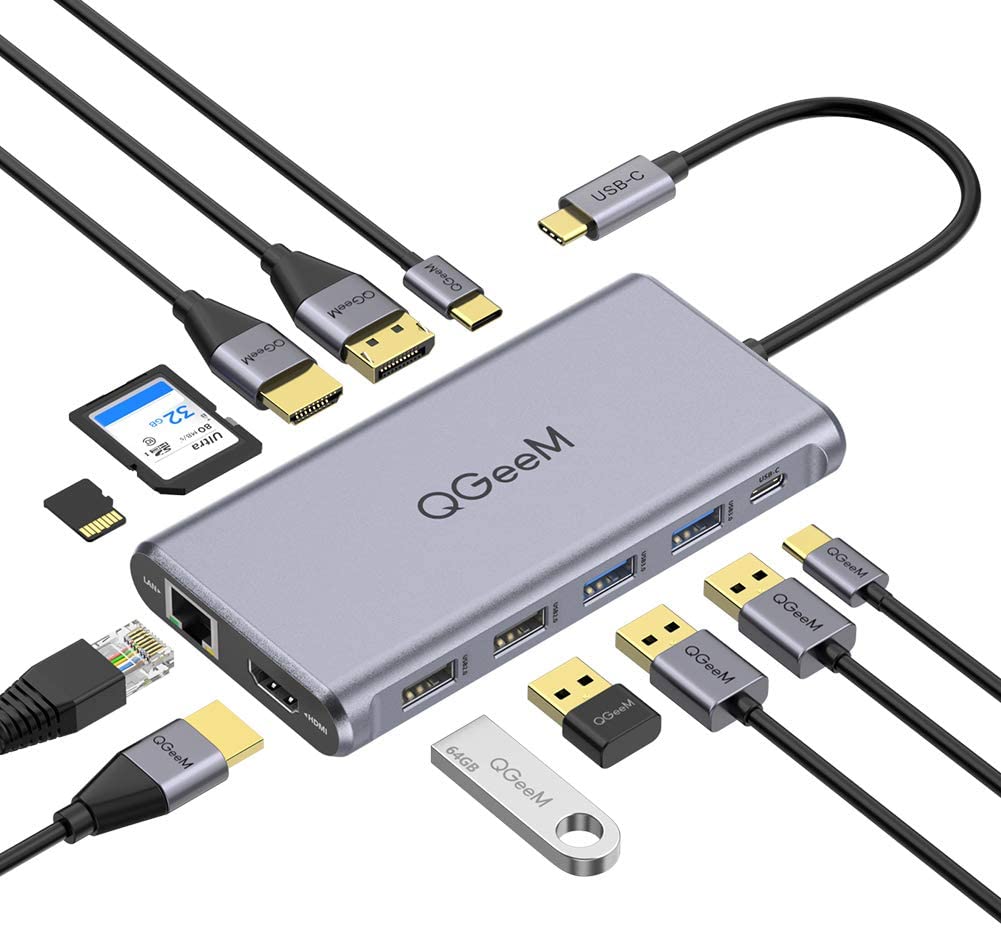 【本日限定価格】 QGeeM ドッキングステーション HDMI C MacBookなど対応のUSB