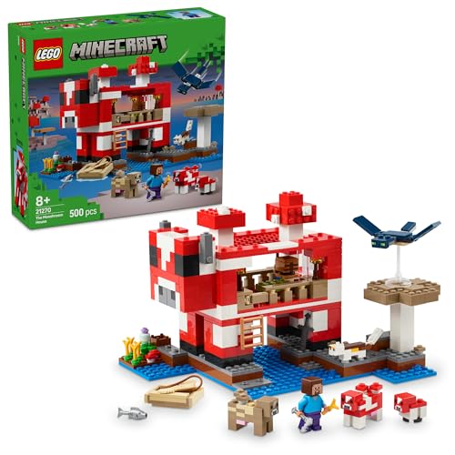 マインクラフト ムーシュルームハウス おもちゃ 玩具 誕生日 プレゼント ブロック 女の子 男の子 子供 8歳 9歳 10歳 小学生 ゲーム 21270