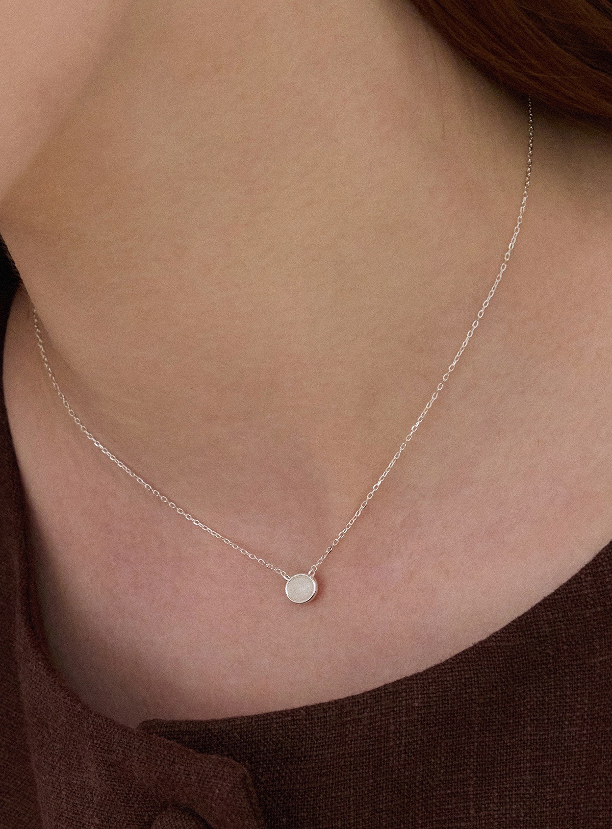 【メガ割 最大30％OFF】925シルバー ミューペイルオーバルネックレス洗練美を演出する一粒ペンダント 7,364円