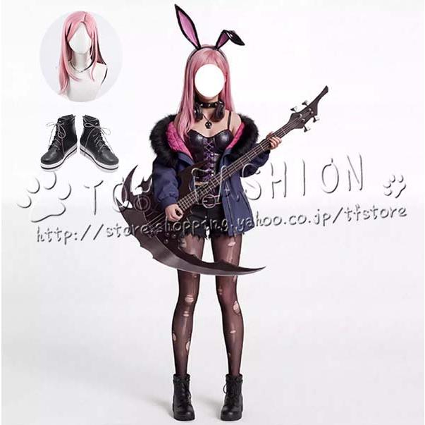 バーチャル VTuber Hololive EN 森 カリオペ Mori Calliope コスプレ衣装 ウィッグ 靴 cosplay コスチューム ハロウィン クリスマス94