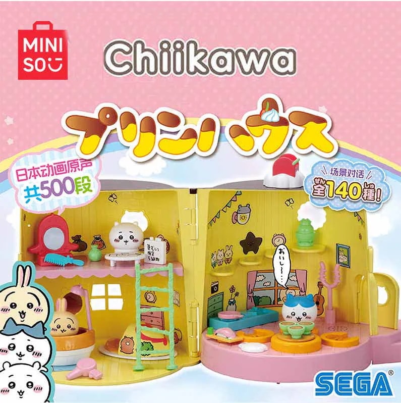 名創優品【正規品保証】おしゃべりなおもちゃ BIGプリンハウスままごとセット ちいかわ ハチワレ ハチワレ モモンガ ナマケモノ ままごとおもちゃ