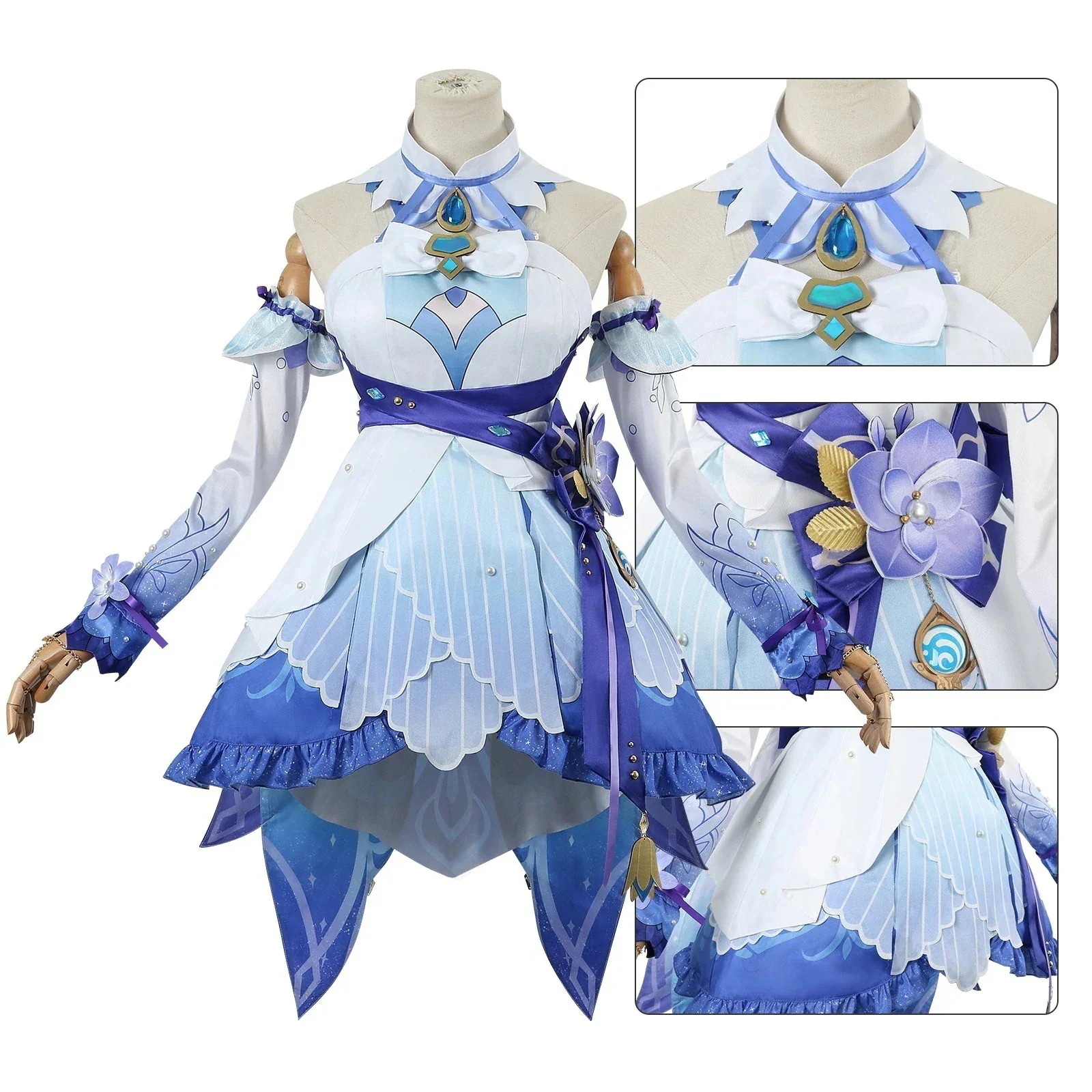 [現品品質良し数量]25新作コスプレ仮装元神服尼露新皮膚莎邦息コスプレ衣装二次元アニメ衣装イベント用品コスム 7,064円