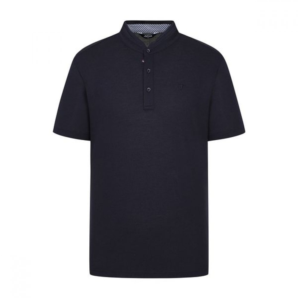 [Phantom] メンズミクセルヘンリーネック半袖Tシャツ