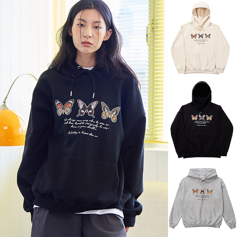 BUTTERFLY HOODIE / 3color / 韓国ファッション