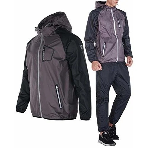 ダイエット ５倍発汗 ユニセックス Dripx XL グレー サウナスーツ デトックス 燃焼サポート