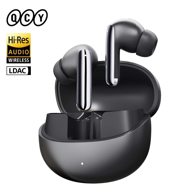 Qcy-meloobuds pro anc Bluetooth 5.3イヤホン46dbハイブリッドanchi-resldacイヤフォン6マイクヘッドフォン34hインイヤー検出