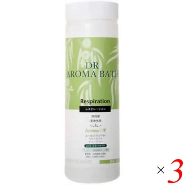 ハイパープランツ 薬用入浴剤 DRアロマバス 医薬部外品 レスピレーション 500g 3個セット