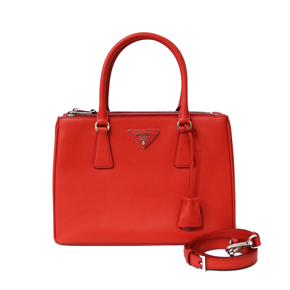 プラダ PRADA ショルダーバッグ レッド レディース 中古