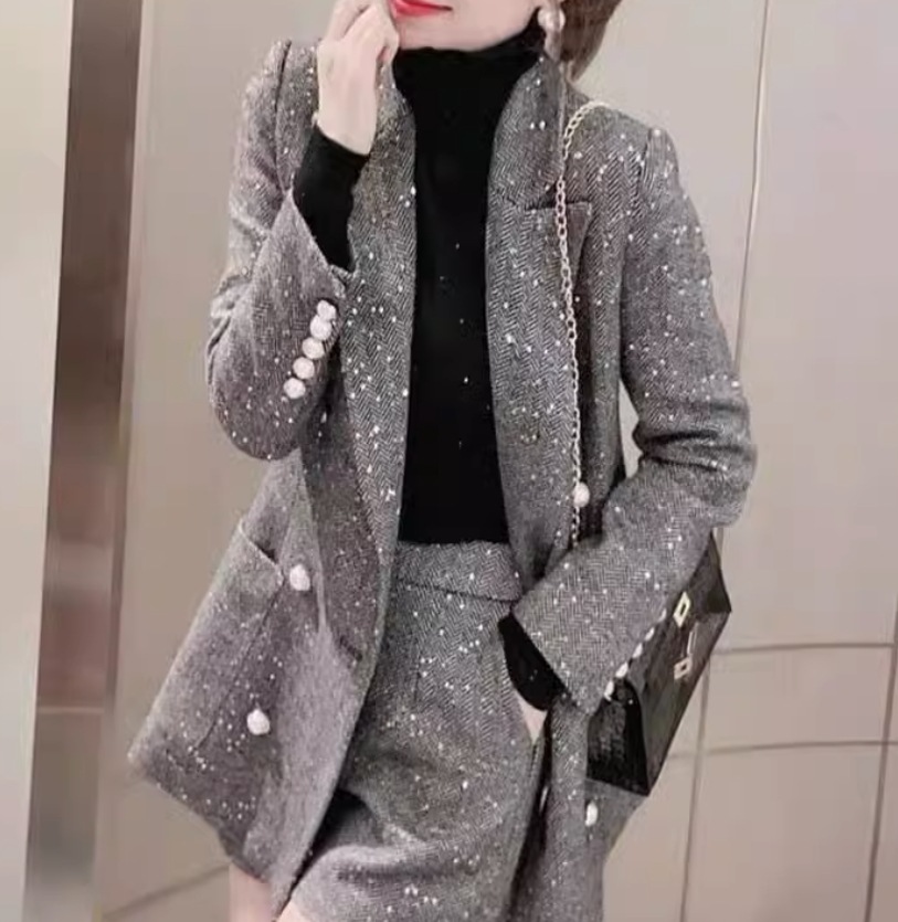 セットアップ デート モテアイテム スーツ 2点セット ジャケット スカート 大人可愛い きれいめ 上品 おしゃれ かっこいい 大人可愛い ラブリー キュート ガーリー クール モード系 セクシー