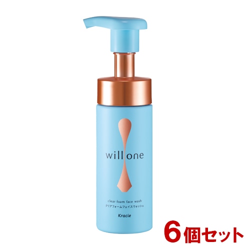 willone(ウィルワン) クリアフォームフェイスウォッシュ 150ml×6個セット 泡で出てくる洗顔料 クラシエ(Kracie)
