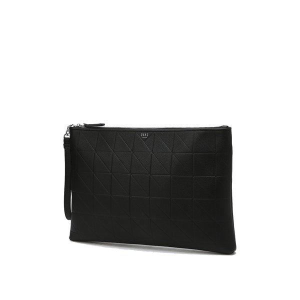 [26SS] [クラッチ(L-Size)][GRID MAXI][グリッド マキシ] ブラック グリッド パターンエンボ 牛革 DBBA6E279BK