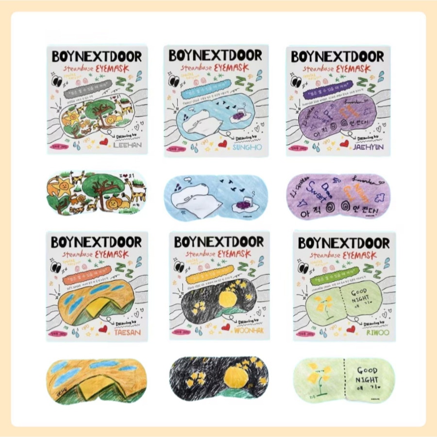 【BOYNEXTDOORコラボ] アイマスク スペシャルエディション( 5枚入) 6種 SET