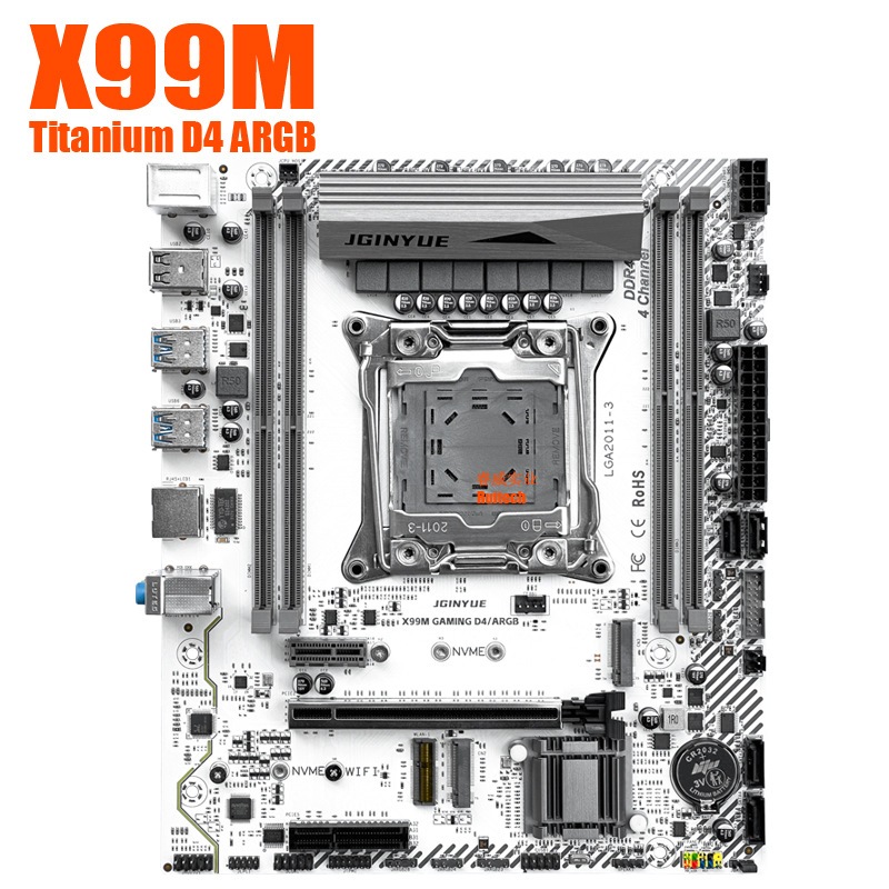 しい Jingyue X99m Gaming D4/argb マザーボード 4 チャンネル Dd4r は 128g マザーボードをサポート