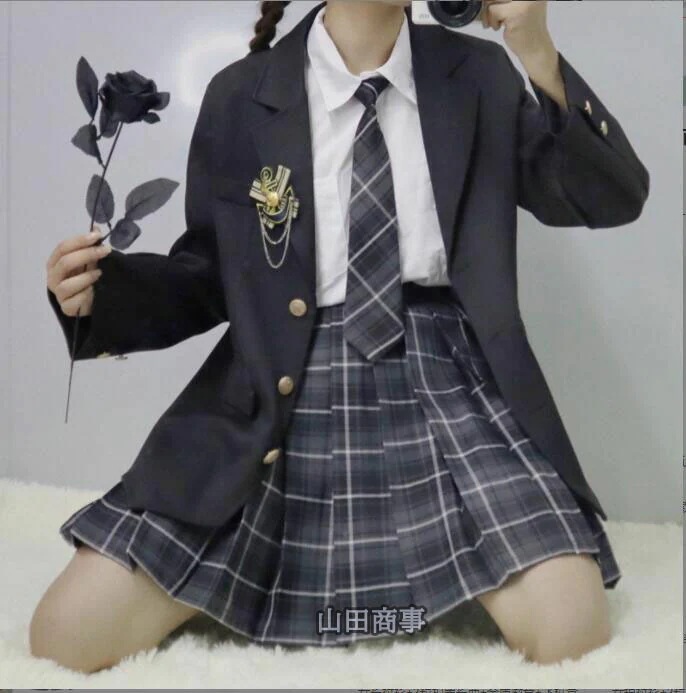 中高校生制服 入学式 長袖スーツ 女の子JK制服 フォーマル 学生服 スクールジャケット チェックスカート蝶ネクタイ キッズ　ジュニア 中学校制服 子どもダンス 演出服 幼稚園 入学式 卒業式 発表会