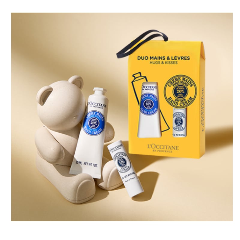 L’Occitaneハンドクリーム&リップバーム デュオギフト（4種の中から1つ選択）