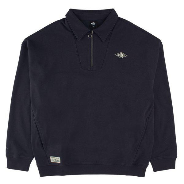 ウェイファインダー グラフィック ハーフジップカラーTシャツ UQ121CFS12 DVY0
