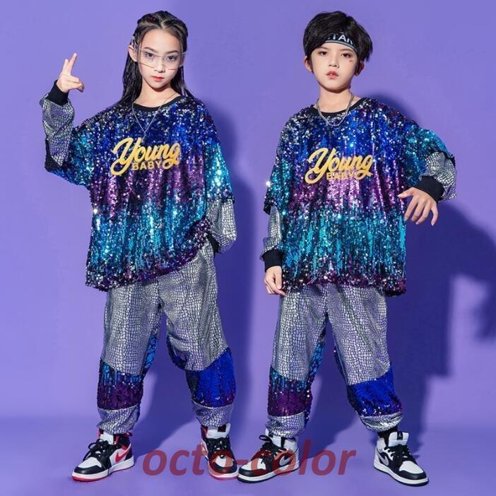 派手 キッズダンス ダンス衣装 ヒップホップ ダンス 衣装 セットアップ キッズ ダンス ダンス衣装 セットアップ 男の子 ガールズ 原宿系 パンツ トップ