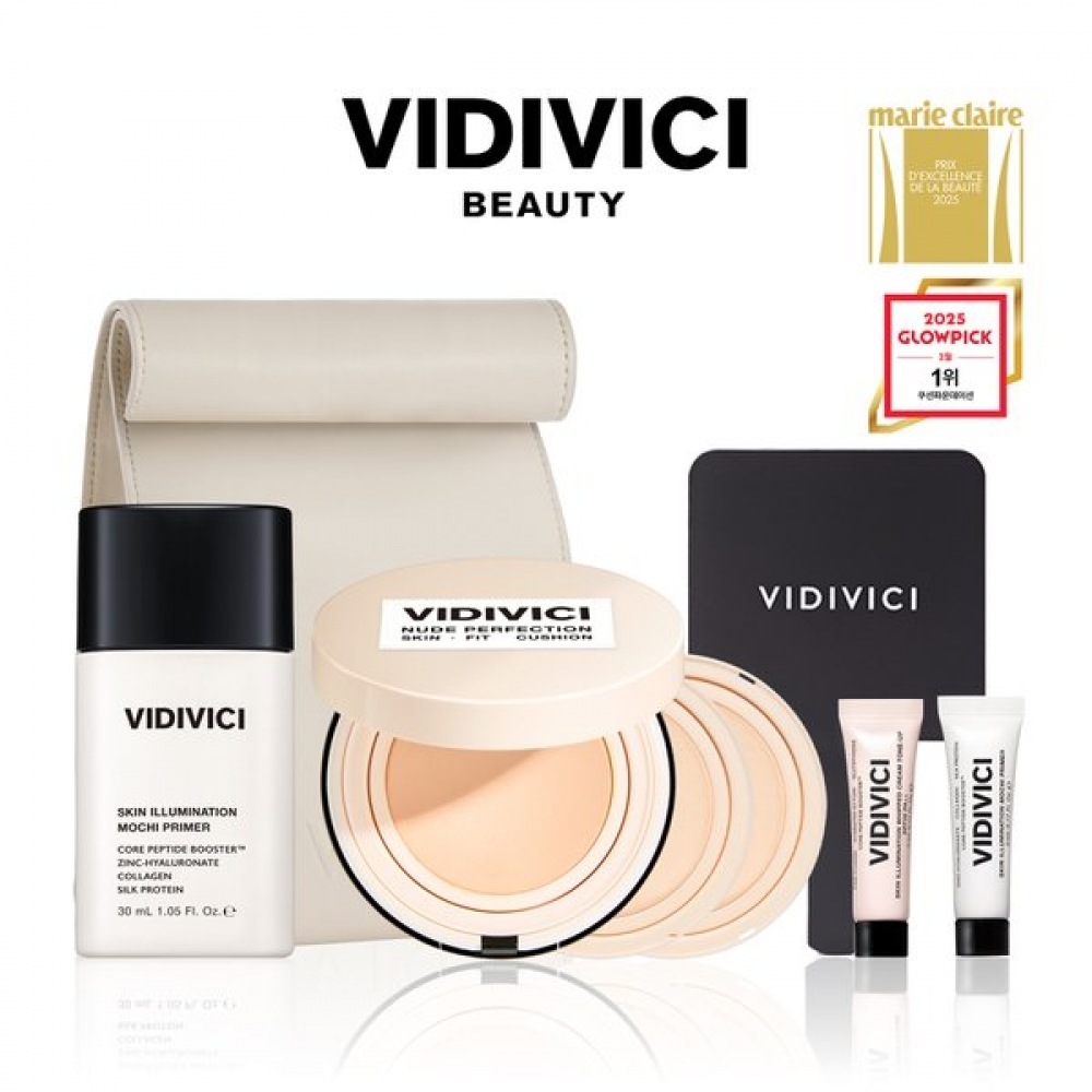 ビディビチ [SSG単独] モチプライマー30mlセット + ヌードパーフェクションスキンフィットクッション（本品15g + リフィル15g x 2）