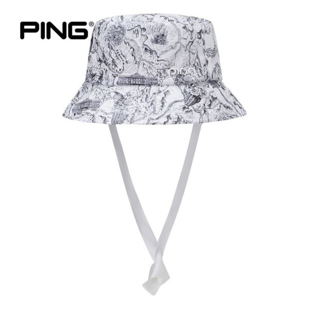 (ping) レディース柄リボンバケットハット