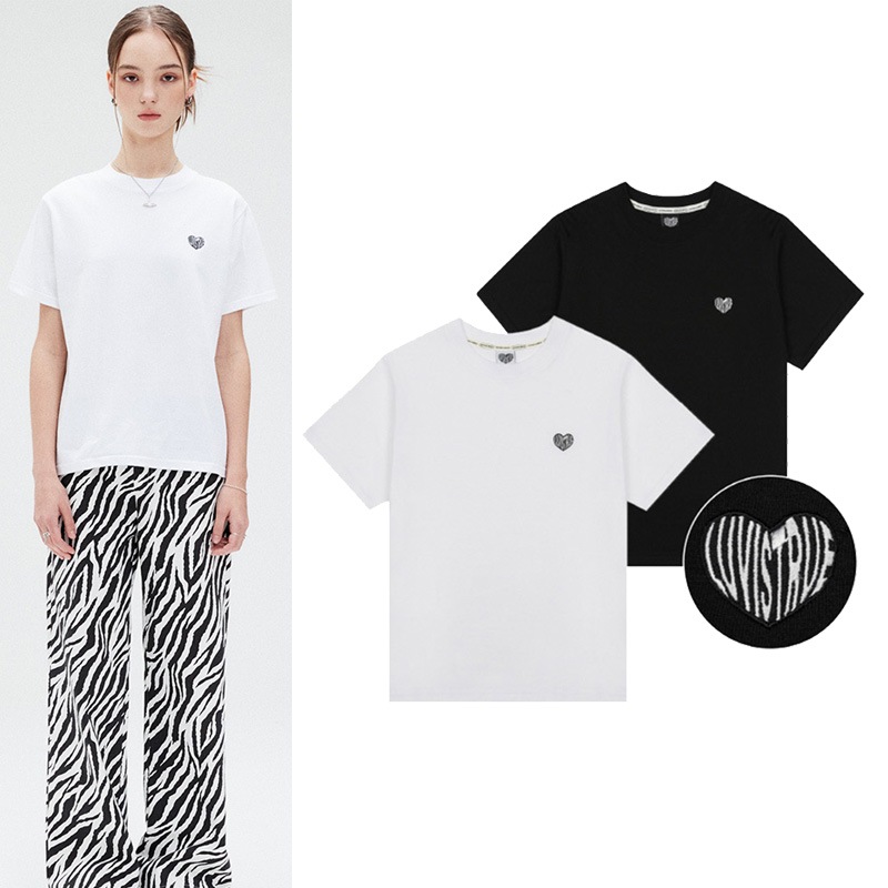 [LUV IS TRUE ] SU 2PACK HEART TEE /BLACK+WHITE 2個セット / FREE SIZE 5,872円