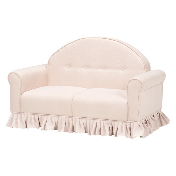 ソファ(ピンクベージュ) ラッフル2P-PB メーカー直送