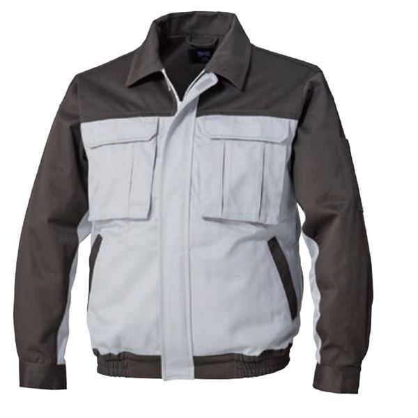 KU91920 空調服 綿厚手 脇下マチ付き 服のみ シルバーxダークグレー 4L 7,950円