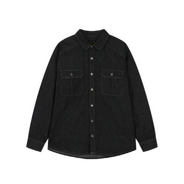 【メンズ】ツーポケット BKトーン デニムシャツ (B251DS350P1) (P003731501)