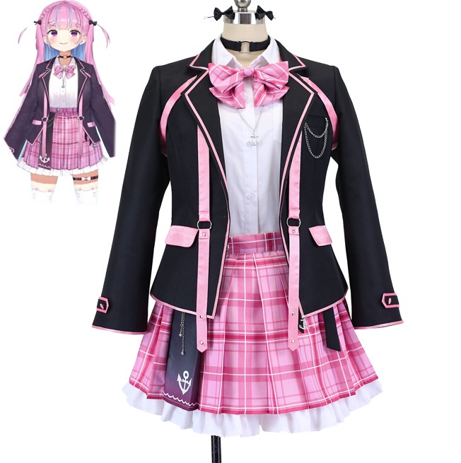 バーチャルYouTuber VTuber ホロライブ 5億年ぶりの新衣装 湊あくあ 制服衣装 コスプ