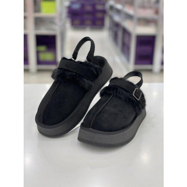 軽量クッション ファー起毛ウール 女性用スリッパ 2XWA76XO_GN