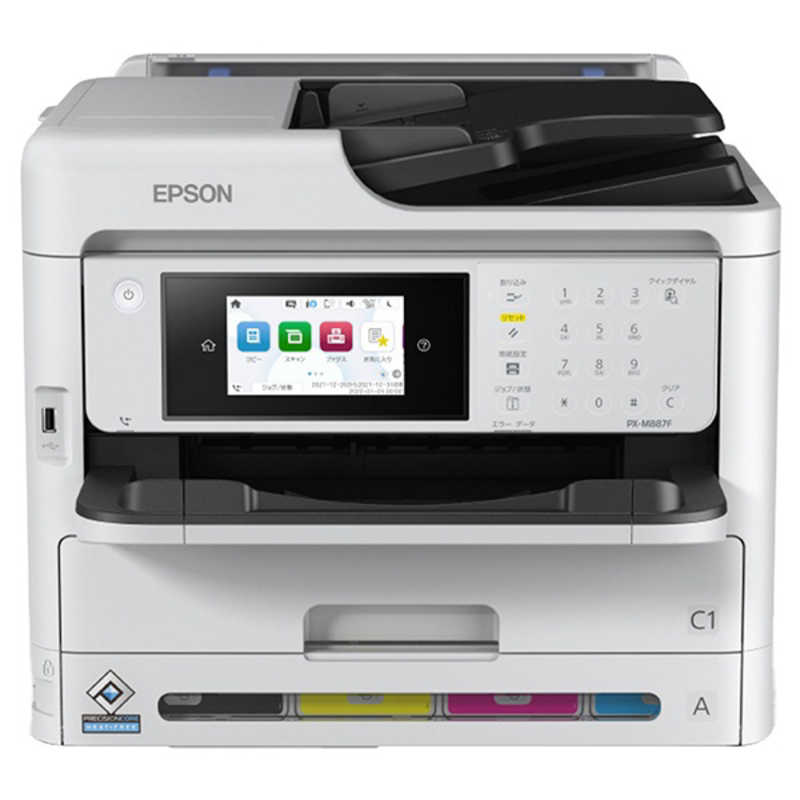 エプソン　EPSON　A4カラービジネスインクジェット複合機プリンター ［L判～A4］　PX-M887F
