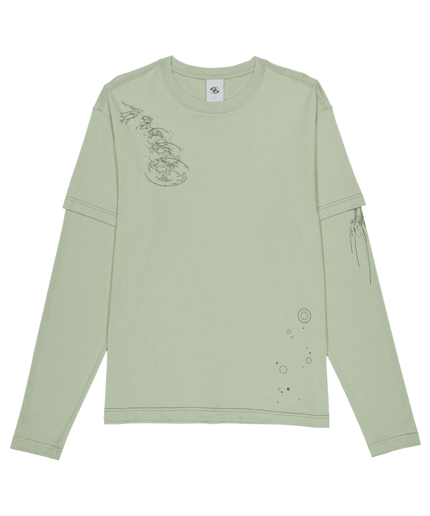 【SANSANGEAR】 ANATOME LONG SLEEVES : LIGHT GREEN