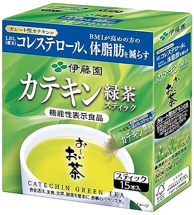 他サイト： おーいお茶 カテキン緑茶スティック 粉末 0.8g×15本 [機能性表示食品]の商品画像