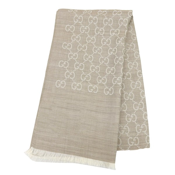 グッチ マフラー ストール レディース ベージュ GG 冬 可愛い 大判 1659043G6469500 GUCCI