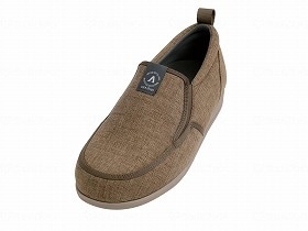 徳武産業 あゆみシューズ 介護靴 自宅用 SUTTO IN -スットイン- 男性用 ブラウン 両足4Lサイズ 1133