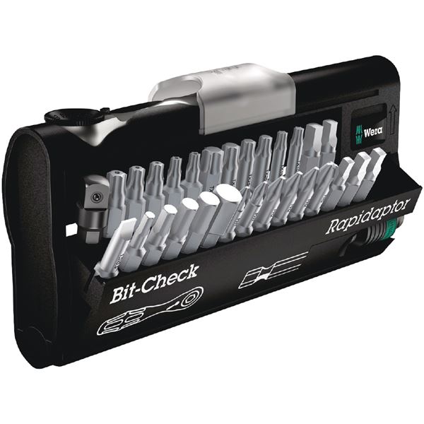 WERA ヴェラ 31点組 差込6.35mm Zyklop Mini ミニラチェット/ビットセット ケース付 346293 工具 作業工具 道具 ツール DIY