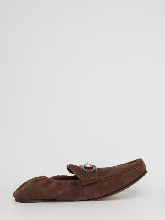 GUCCI Men Laced up Shoes 852065 BROWN