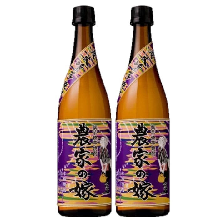 【送料無料】焼酎 霧島町蒸留所 紫芋焼き芋焼酎 農家の嫁 25度 720ml2本【北海道沖縄県東北四国九州地方は必ず送料がかかります】【熨斗ご贈答品の対応可】