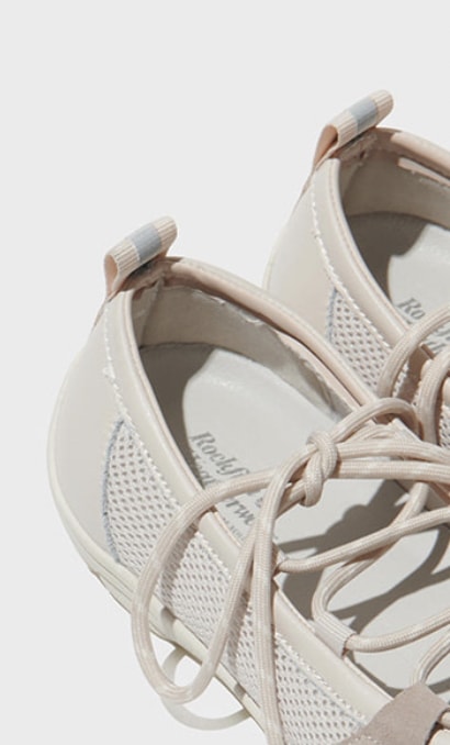 [送料無料] Rockfish weatherwear NICOLE LACEUP SNEAKERS - BEIGE