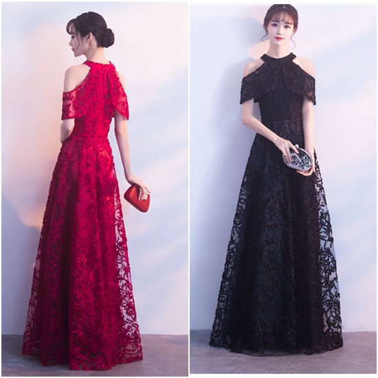 【取寄：納期2週間】演奏会ドレス ロングドレス 大きいサイズ 2XL 小さいサイズ エレガント Aラインスカート