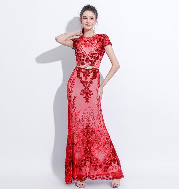 「マーメイドドレス」ロングドレス 演奏会ドレス パーティードレス ウェディングドレス 結婚式 二次会