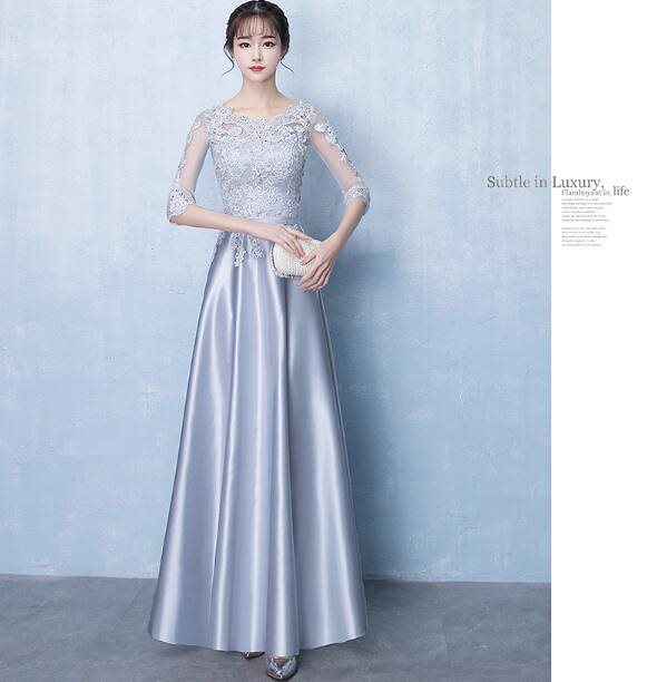 「エレガント 春新作 Aラインドレス」ロングドレス 演奏会ドレス パーティードレス ウェディングドレ