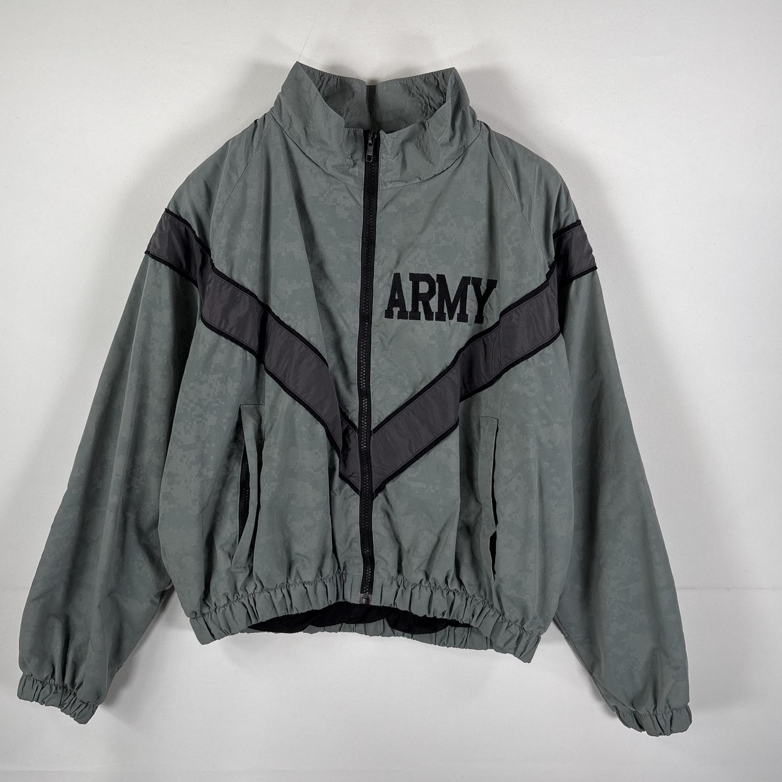 古着 00’s/00年代 US.ARMY ミリタリージャケット フィットネスジャケット リフレクター IPFU グレー メンズ